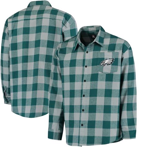 eagles button up shirt